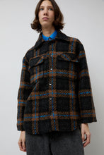 Load image into Gallery viewer, No.6 Wilson Jacket in Brown Black and Blue Plaid Boucle