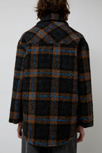 Load image into Gallery viewer, No.6 Wilson Jacket in Brown Black and Blue Plaid Boucle