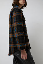 Load image into Gallery viewer, No.6 Wilson Jacket in Brown Black and Blue Plaid Boucle