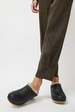 Load image into Gallery viewer, No.6 Dakota Shearling Clog on Mid Heel in Ink Aviator