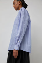 Load image into Gallery viewer, Nothing Written Timon Striped Cotton Shirt in Blue Stripe