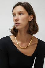 Load image into Gallery viewer, Numbering Rectangle Chain Link Necklace in Gold