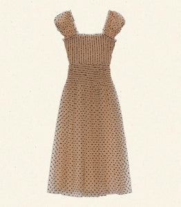 PAMELINA DRESS -- CREAM