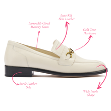 Load image into Gallery viewer, Patricia Loafer In Ivory Leather