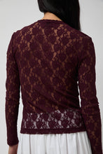 Load image into Gallery viewer, No.6 Ash Tee in Bordeaux Lace