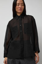 Load image into Gallery viewer, No.6 Lake Shirt in Black Organza