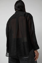 Load image into Gallery viewer, No.6 Lake Shirt in Black Organza