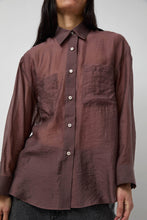 Load image into Gallery viewer, No.6 Lake Shirt in Plum Organza