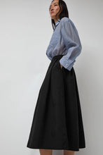 Load image into Gallery viewer, No.6 Mel Skirt in Black Nylon