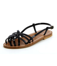 Load image into Gallery viewer, DÔEN &amp; K.JACQUES PECHE SANDAL -- NOIR