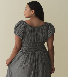 QUINN DRESS -- LA MADDALENA GINGHAM