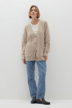 Load image into Gallery viewer, ROWENA CABLE KNIT CASHMERE CARDIGAN