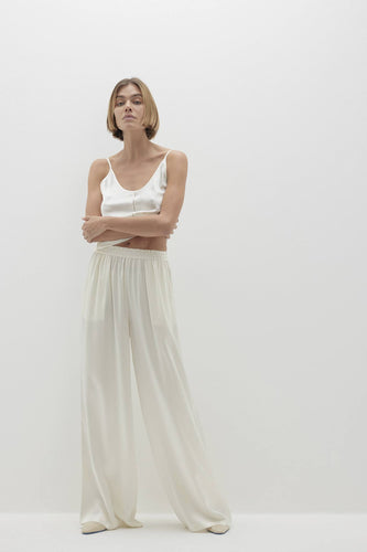 EVAN SILK WIDE LEG PANT