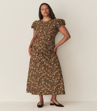 Load image into Gallery viewer, RHODIA DRESS -- NOIR NARCISSUS FLORAL