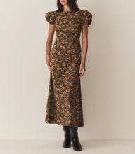 Load image into Gallery viewer, RHODIA DRESS -- NOIR NARCISSUS FLORAL