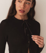 Load image into Gallery viewer, ROSALINE CARDIGAN -- BLACK