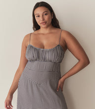 Load image into Gallery viewer, ROSARIA DRESS -- SANTA MARINA GINGHAM