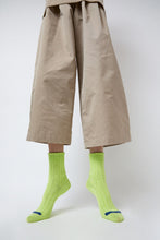 Load image into Gallery viewer, Rototo Chunky Ribbed Socks in Lime