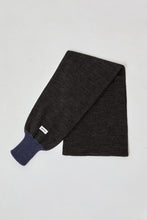 Load image into Gallery viewer, Rototo Sweater Sleeves Scarf in Charcoal and Dark Blue