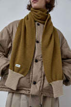 Load image into Gallery viewer, Rototo Sweater Sleeves Scarf in Khaki and Beige