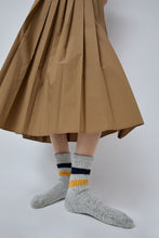 Load image into Gallery viewer, Rototo Tube Socks in Gray Navy and Yellow