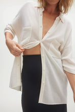 Load image into Gallery viewer, RUE BUTTON-UP CASHMERE TOP