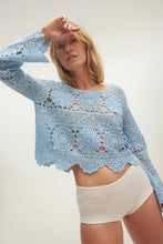 Load image into Gallery viewer, BRIA CROCHET CREWNECK