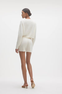 KEIRA CASHMERE RIBBED SHORTS