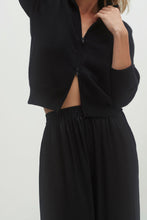 Load image into Gallery viewer, EVAN SILK WIDE LEG PANT