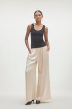 Load image into Gallery viewer, EVAN SILK WIDE LEG PANT