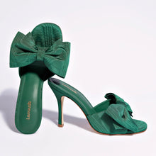 Load image into Gallery viewer, Elle Mule In Emerald Fabric