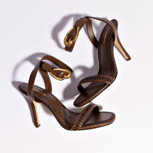 Load image into Gallery viewer, Verona Sandal In Burnt Umber Leather