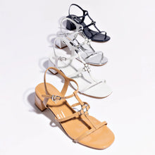 Load image into Gallery viewer, Hana Block In White Patent Leather