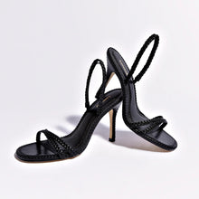 Load image into Gallery viewer, Annie Sandal In Black Leather