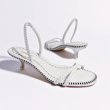 Load image into Gallery viewer, Mini Annie Sandal In White Leather