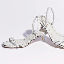 Load image into Gallery viewer, Mini Annie Sandal In White Leather