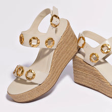 Load image into Gallery viewer, Milan Espadrille In Ivory Leather