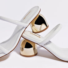 Load image into Gallery viewer, Dew Drop Mule In White Patent Leather