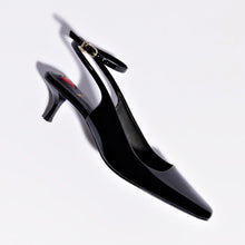 Load image into Gallery viewer, Amal Pump In Black Patent Leather