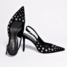 Load image into Gallery viewer, Kaitlan Studs Pump In Black Suede