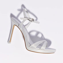 Load image into Gallery viewer, Angelina Sandal In White Satin