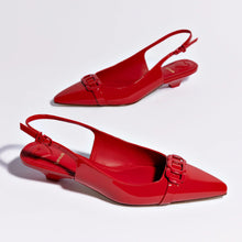 Load image into Gallery viewer, Franca Pump In Scarlet Patent Leather