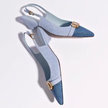 Load image into Gallery viewer, Franca Pump In Blue Denim