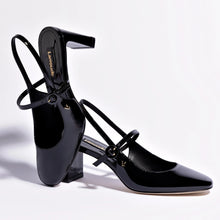 Load image into Gallery viewer, Georgina Pump In Black Patent Leather