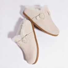 Load image into Gallery viewer, Milan Fur Clog In Mushroom Grey Suede