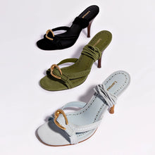 Load image into Gallery viewer, Verona Strappy Sandal In Maya Suede