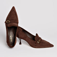 Load image into Gallery viewer, Susan Pump In Brown Suede