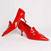 Load image into Gallery viewer, Susan Pump In Scarlet Patent Leather