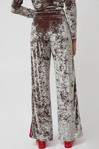 Simone Wild Stripe Pants in Rosewood