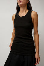 Load image into Gallery viewer, St. Agni Organic Cotton Soft Rib Singlet in Black